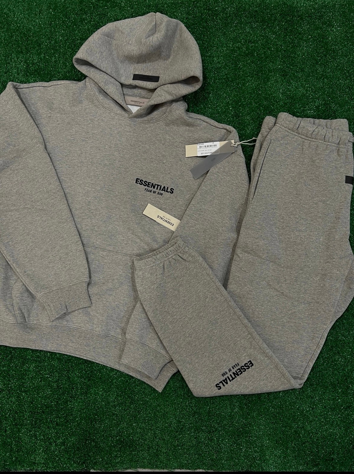 Dark Oatmeal Essentials Set Hoodie & Pants