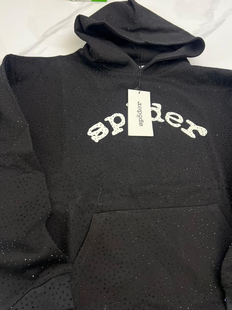 Rhinestone Spider Hoodie
